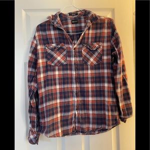 Men’s Red and Blue Flannel